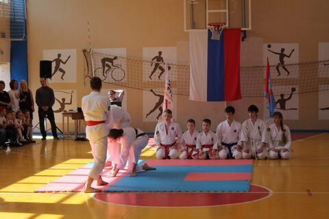 Показательные выступления в школе №111